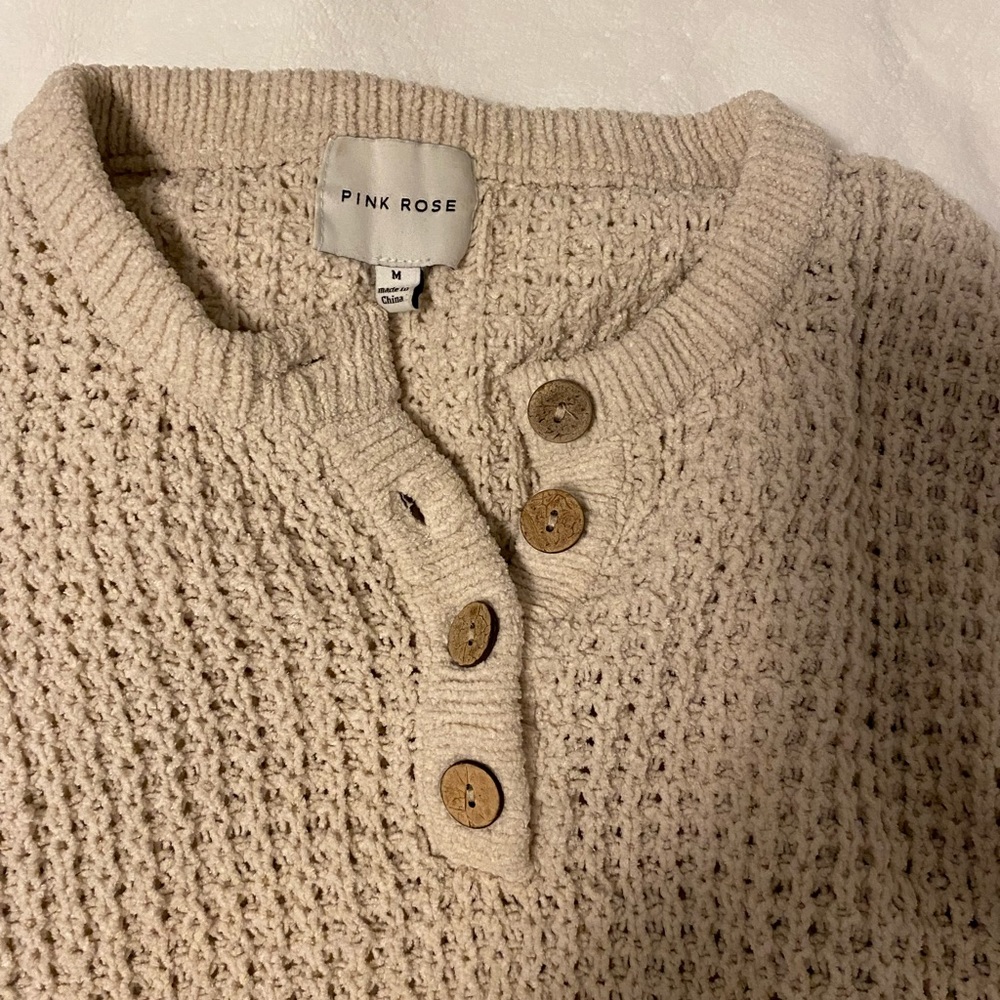 waffle knit sweater from target
